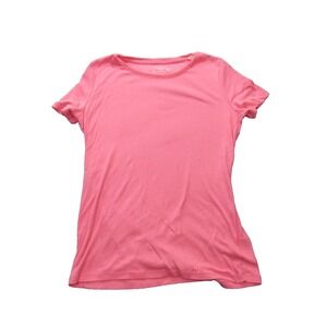 Sonoma Shirt Womens Large Pink Crew Neck Everyday Tee Short Sleeve Casual Top